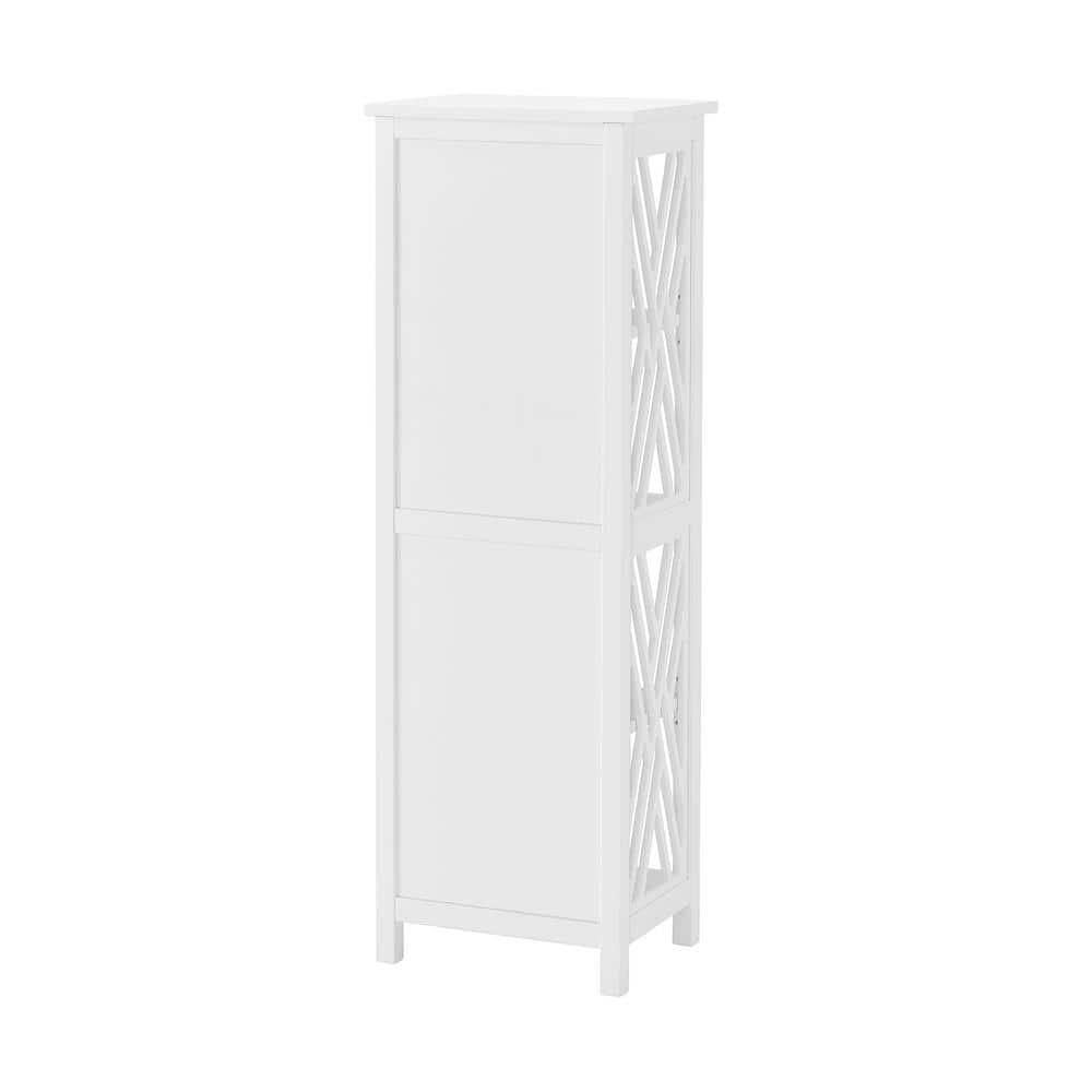 Alaterre Furniture 16"x48" Coventry Bath Storage Shelf White