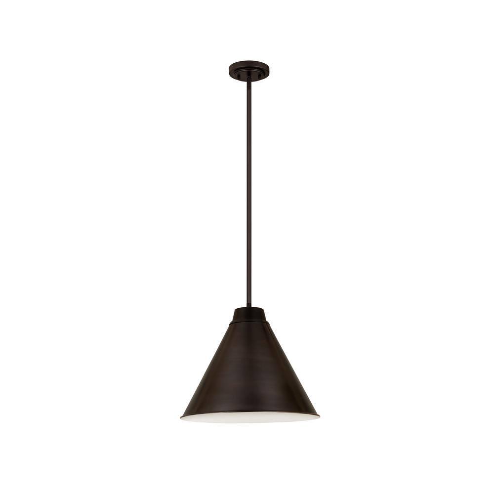 Z-Lite Eaton 1 - Light Pendant in  Matte Black