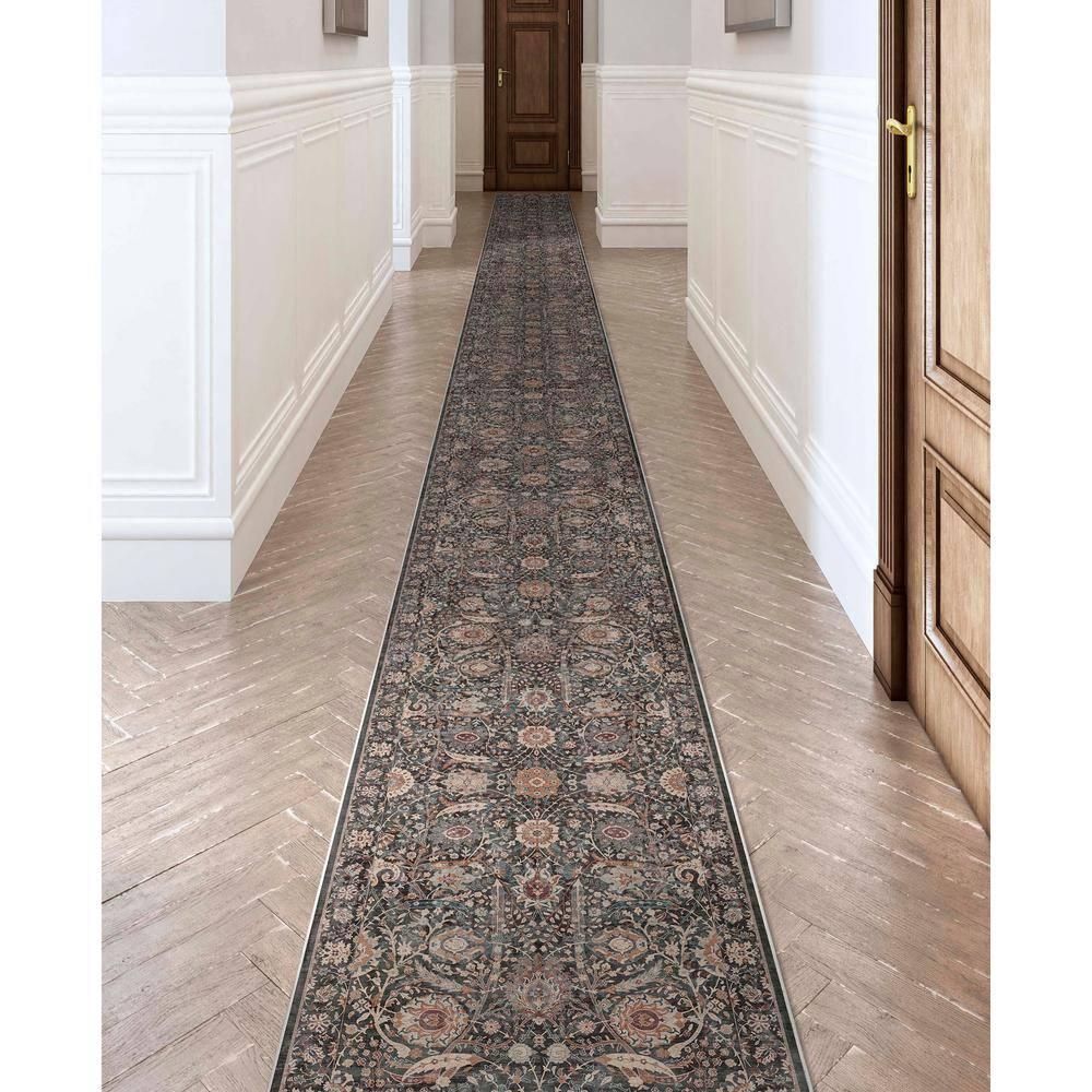 Asha Oriental Floral Flat-Weave Rug