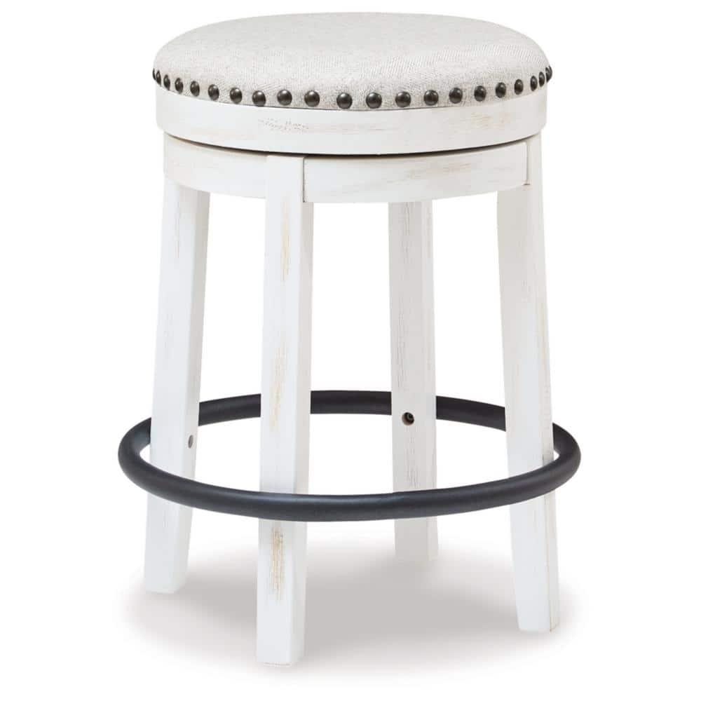 Daiah Swivel Upholstered Counter Stool