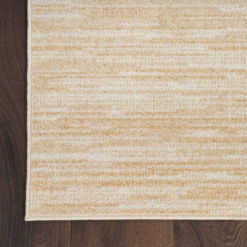 Nourison Essentials Easy Care Indoor Outdoor Area Rug - Ivory Gold 4' x 6'