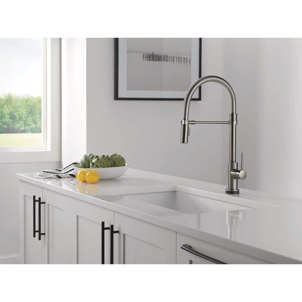 Trinsic Pro Pull Down Touch Single Handle Kitchen Faucet with Accessories