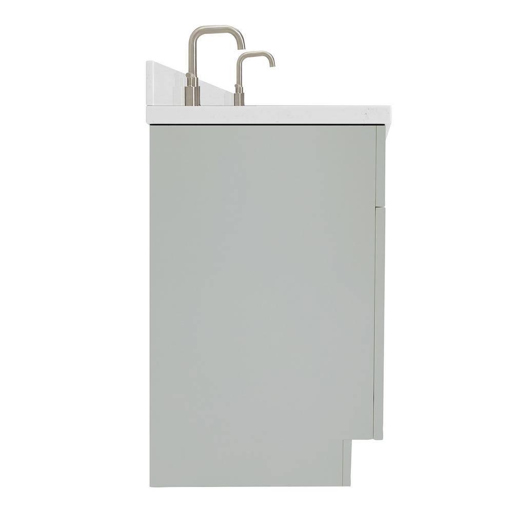 Ariel F072dcqovo Hamlet 72" Free Standing Double Basin Vanity Set - Grey