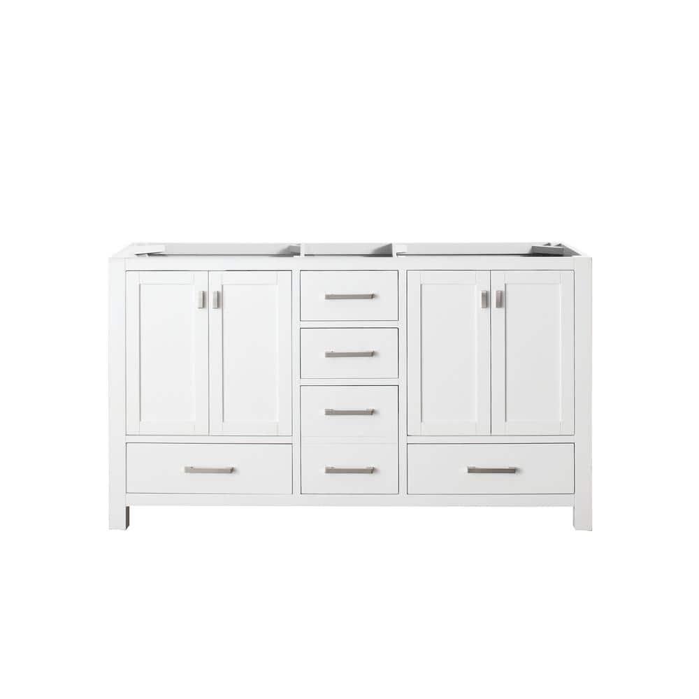 Avanity Modero-V60 Modero 60" Double Free Standing Wood Vanity Cabinet Only - White