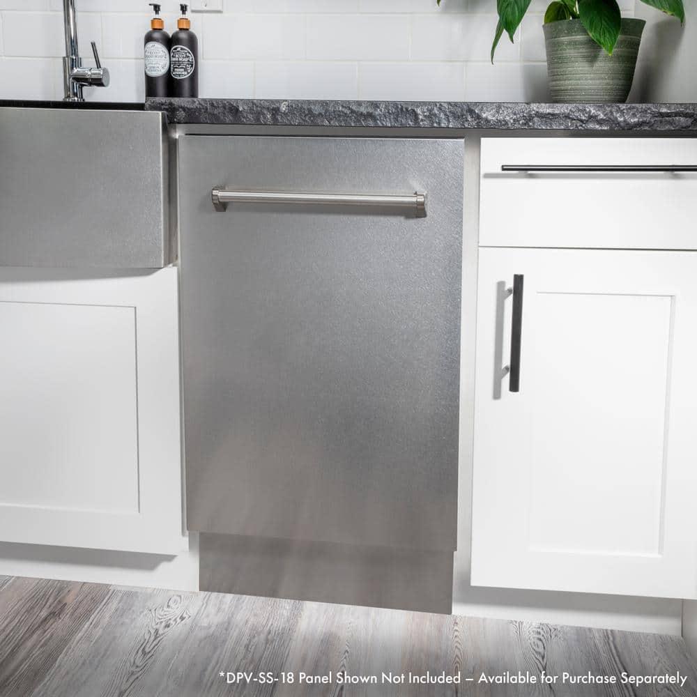 ZLINE DWV-18 ZLINE 18 in. Tallac Series Dishwasher in Custom Panel Ready W/ Stainless Steel Tub, 51dBa