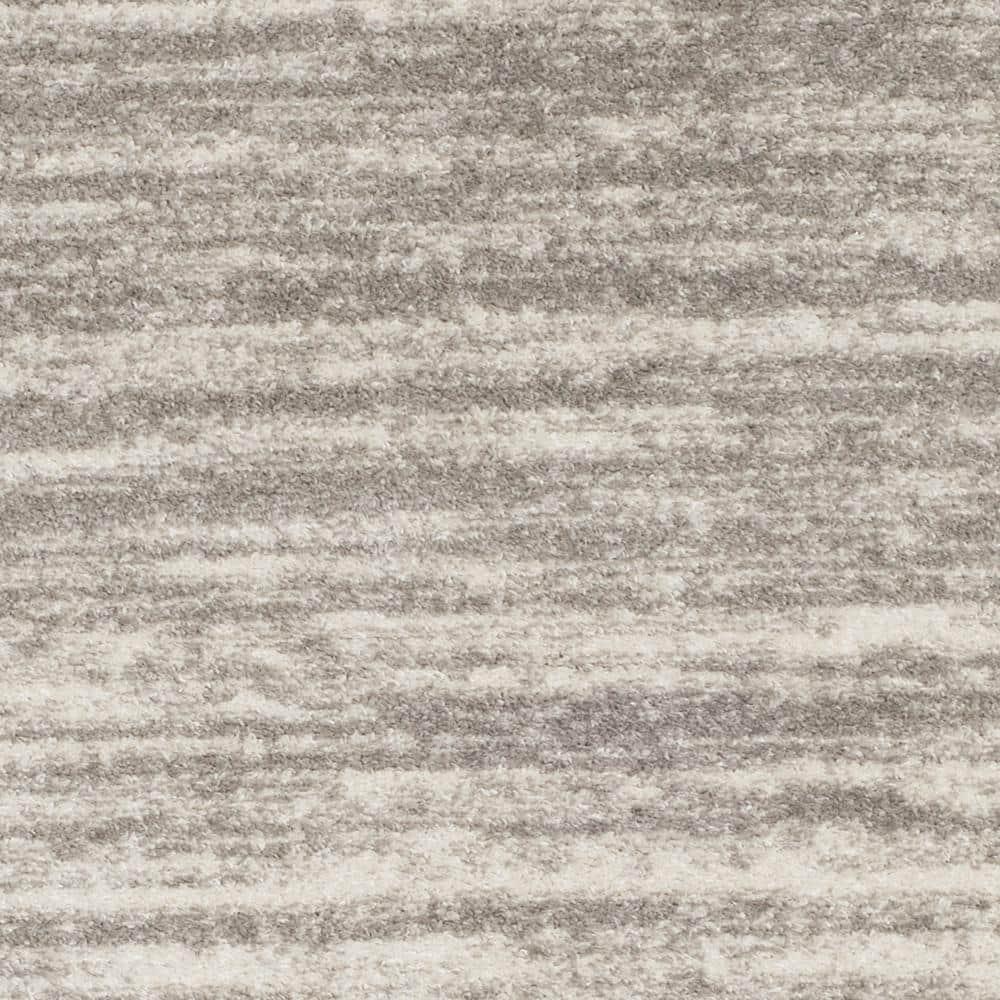 Adirondack ADR113 Machine Made Indoor Area Rug - Light Grey/Grey - 6' Round - Safavieh