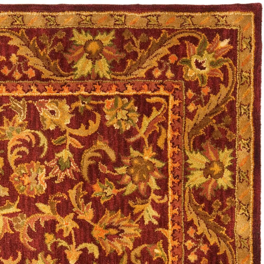 Antiquity AT52 Hand Tufted Indoor Area Rug - Wine/Gold - 9'x12' - Safavieh