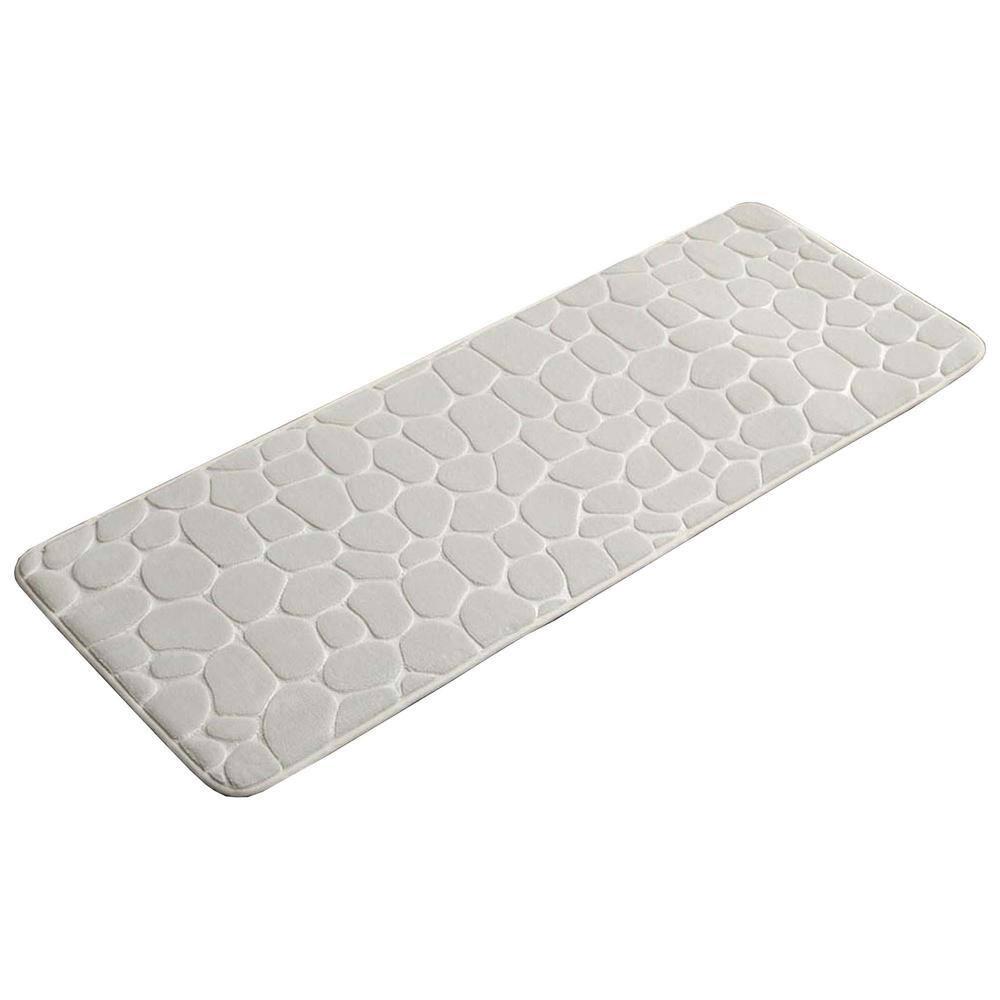 Evideco Pebble Runner Mat - Memory Foam - 48"L x 18"W for Kitchen, Bathroom and more