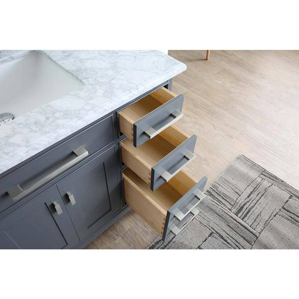 Ari Kitchen & Bath Danny 42" Solid Wood Bathroom Vanity in Maple Gray