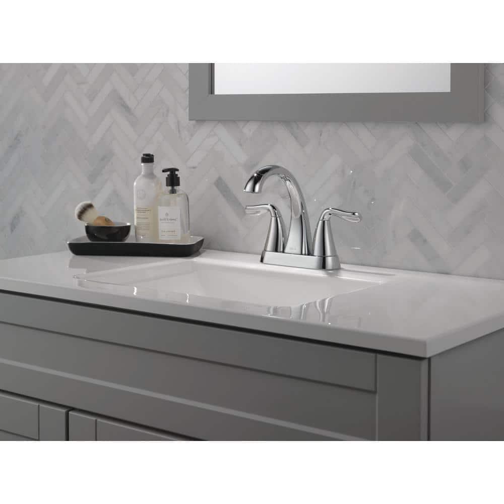 Arvo Centerset Bathroom Faucet with Drain Assembly, 2-handle Bathroom Sink Faucet
