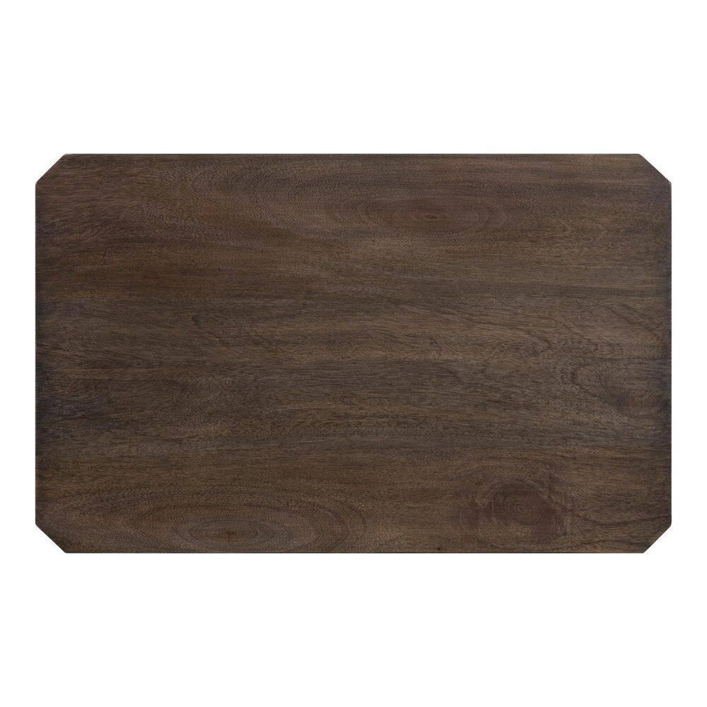 Kate and Laurel Talcott Rectangle Wood Side Table, 22x14x26, Gray