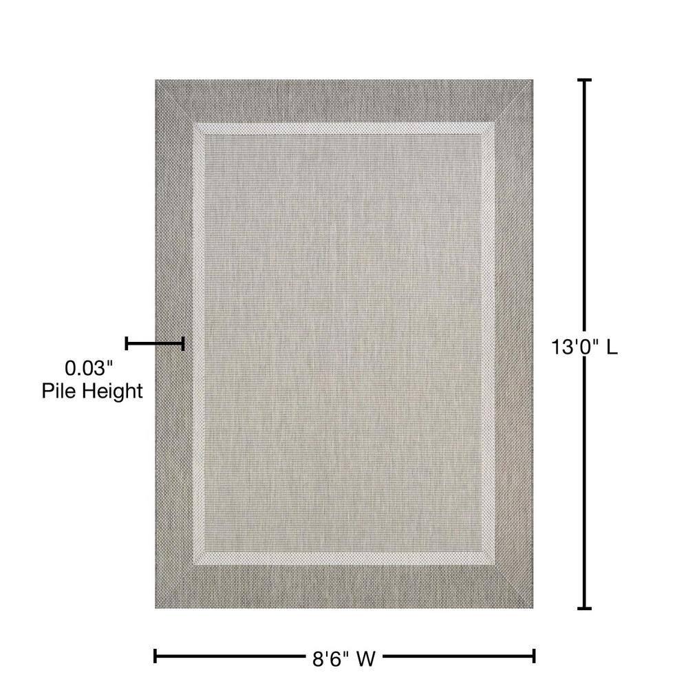 Couristan Saniya Flatwoven Champagne Taupe Indoor Outdoor Area Rug