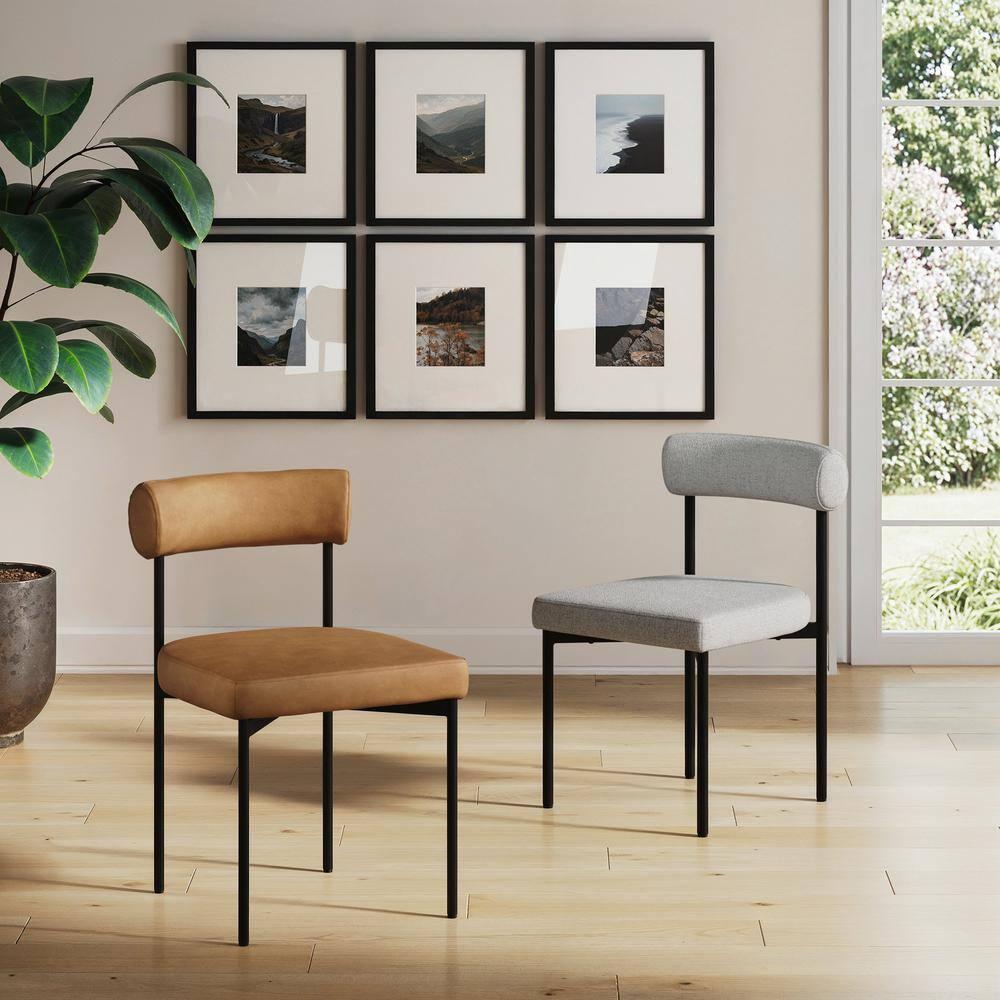 Dahlia 18'' H Upholstered Metal Side Chair