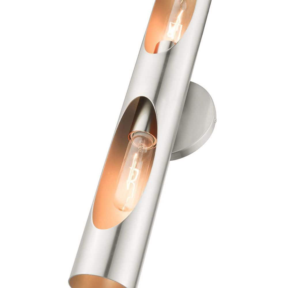 Livex Lighting Novato 2 - Light Wall Light in  Brushed Nickel