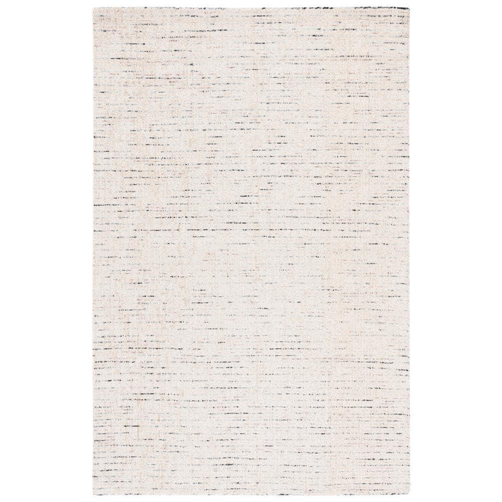 Abstract ABT468 Handmade Indoor Area Rug - Ivory/Blue - 4'x6' - Safavieh