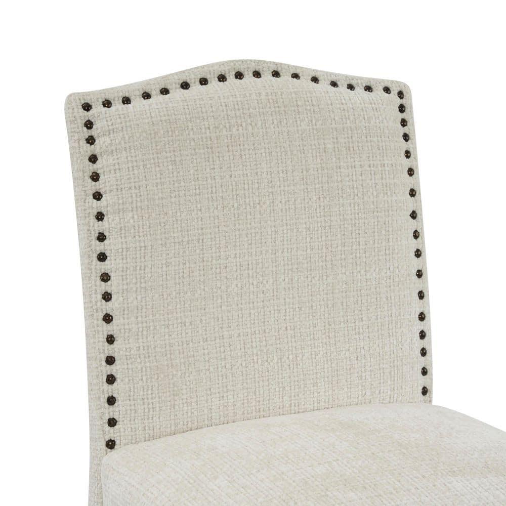 Christopher Knight Home Transitional 30.75" Fabric Upholstered Bar Stools with Solid Wood Frame, Beige, Set of 2
