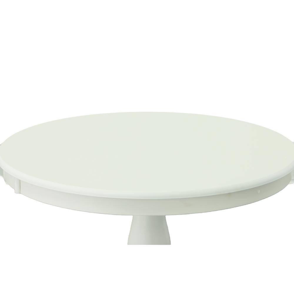 Carolina Classics Fairview 36" Round Pedestal Dining Table in White