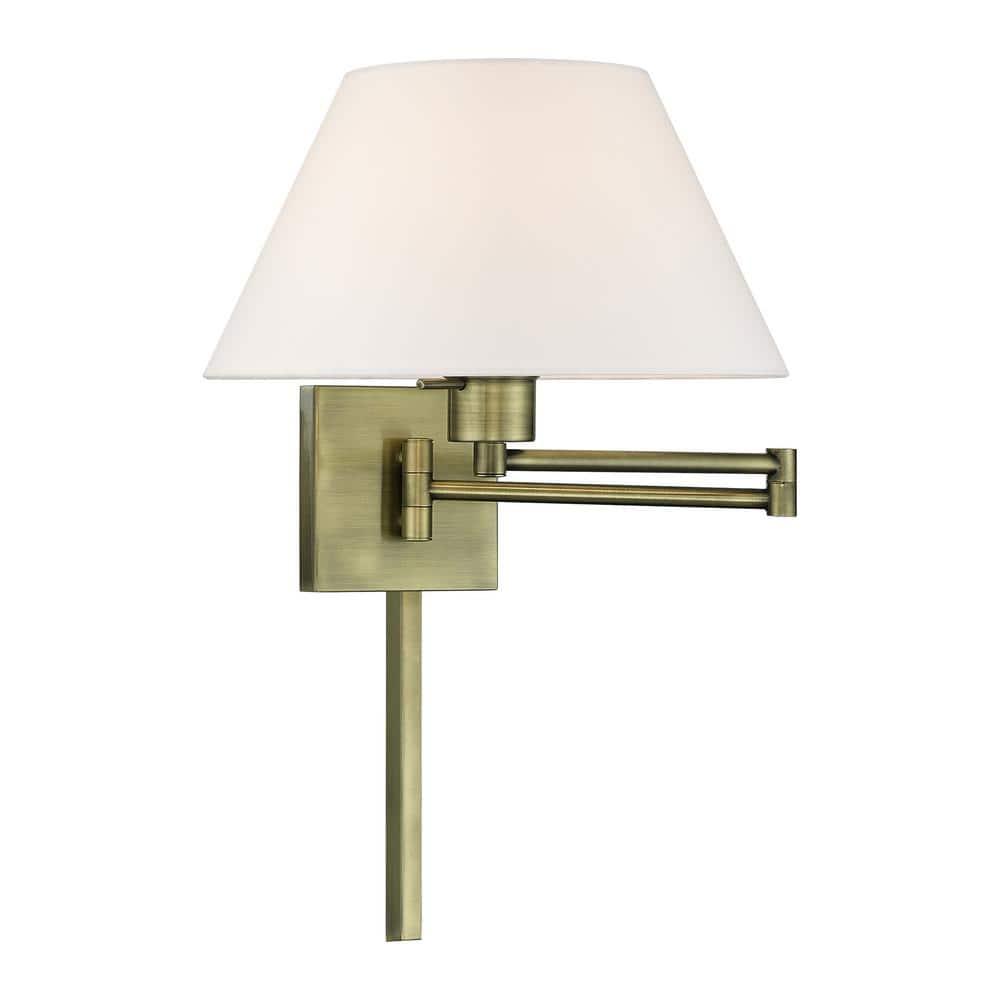 Livex Lighting 1 - Light Wall Light in  Antique Brass