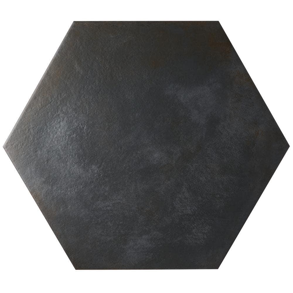 Angela Harris Fuller 20" Hex Porcelain Metallic Look Floor and Wall Tile