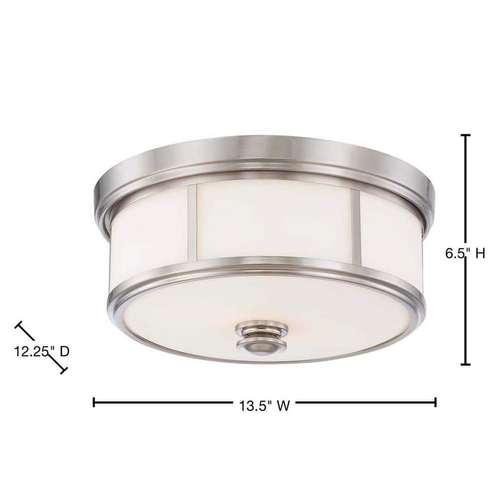 Minka Lavery - Harbour Point - 2 Light Flush Mount in Transitional Style - 6.5