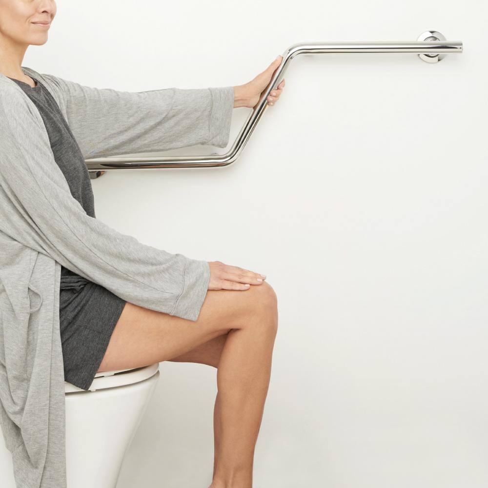 Lifestyle & Wellness Zuma Angled Wall-Mount 38" Left-Handed Grab Bar