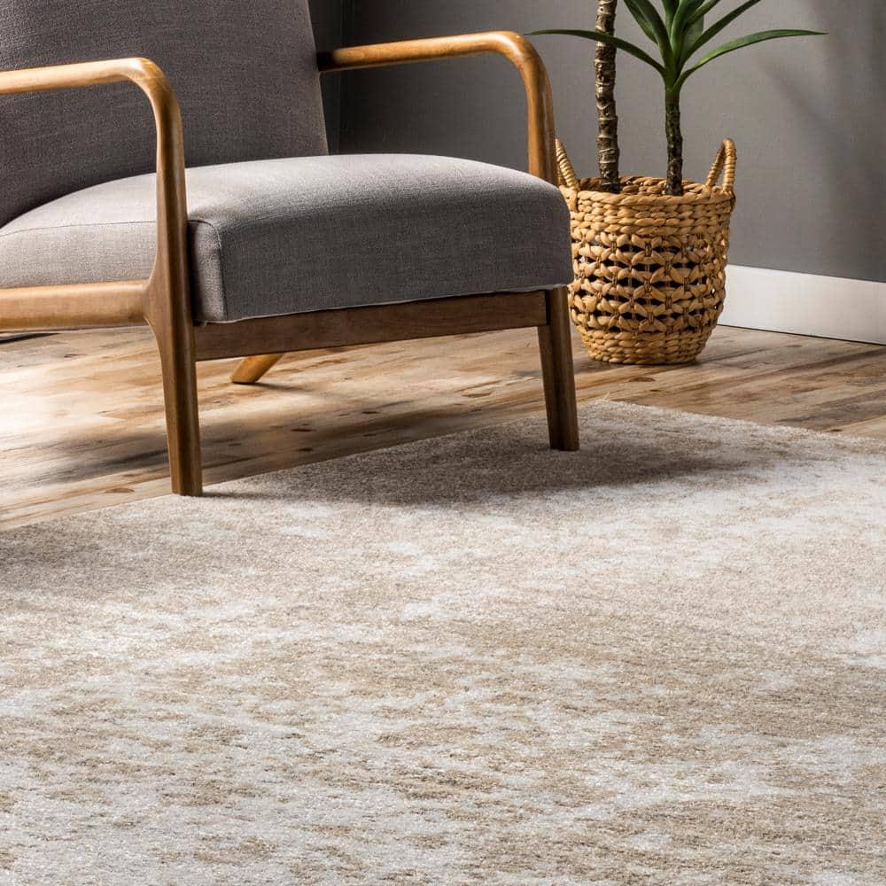 Nuloom Deedra Abstract 7x9 Indoor Area Rug for Living Room Bedroom Dining Room Kitchen, Beige/Ivory