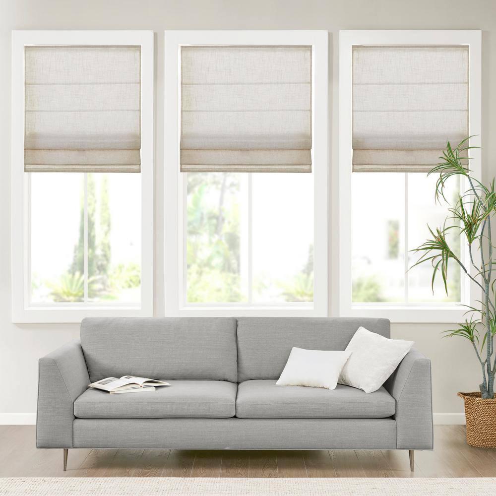 Kyler Linen Blend Light Filtering Roman Shade