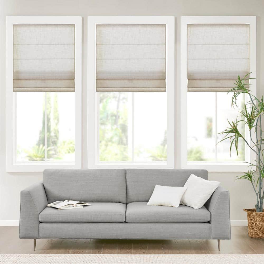 Kyler Linen Blend Light Filtering Roman Shade