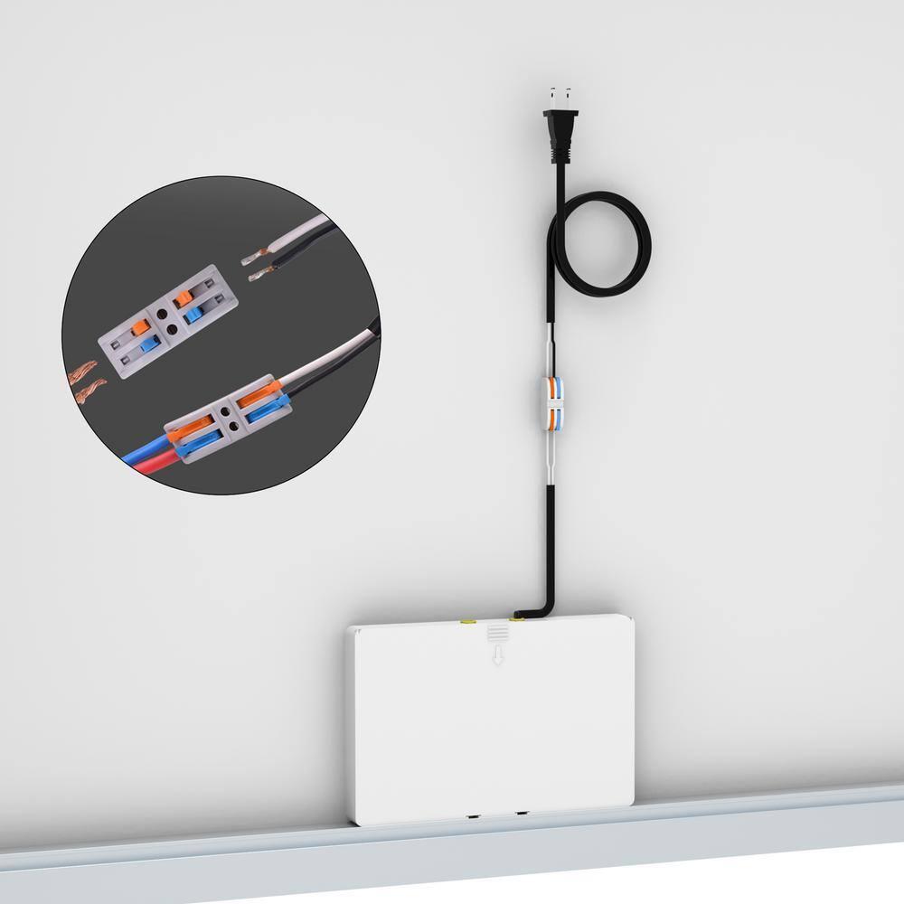 Silver 60 x 40 in. Oversized LED Bathroom Mirror Wall Mounted Mirror with 3 Color Modes Aluminum Frame Large Wall Mirror