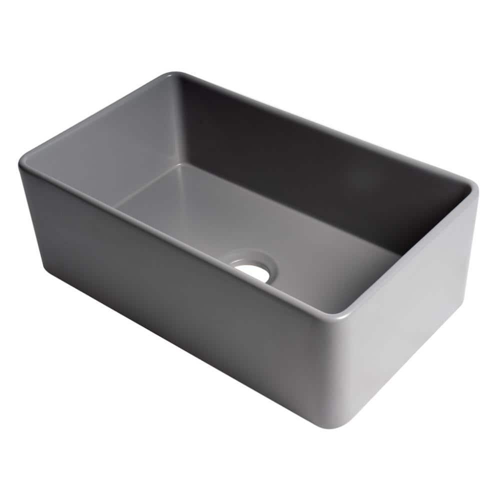 30'' L Farmhouse / Apron Single Bowl Fireclay Kitchen Sink