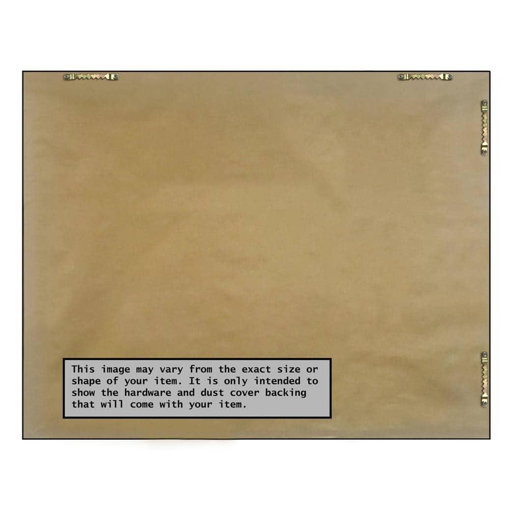 Amanti Art Natural Cork Board Framed Crackled Metallic Narrow Bulletin Board 30 in. x 22 in.