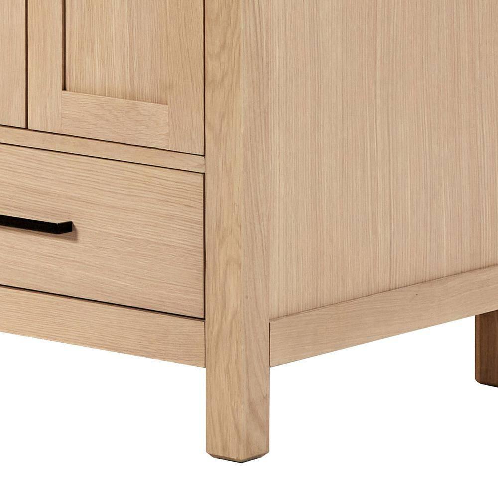 66 in. W Bath Vanity Cabinet Without Top in Oak Cambridge 21.5 in. D x 34.5 in. H Double Freestanding