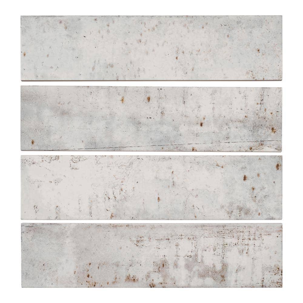 Andova Serenite 4-in. x 16-in. Subway Vintage Look Glazed Porcelain Vintage Wall Tile
