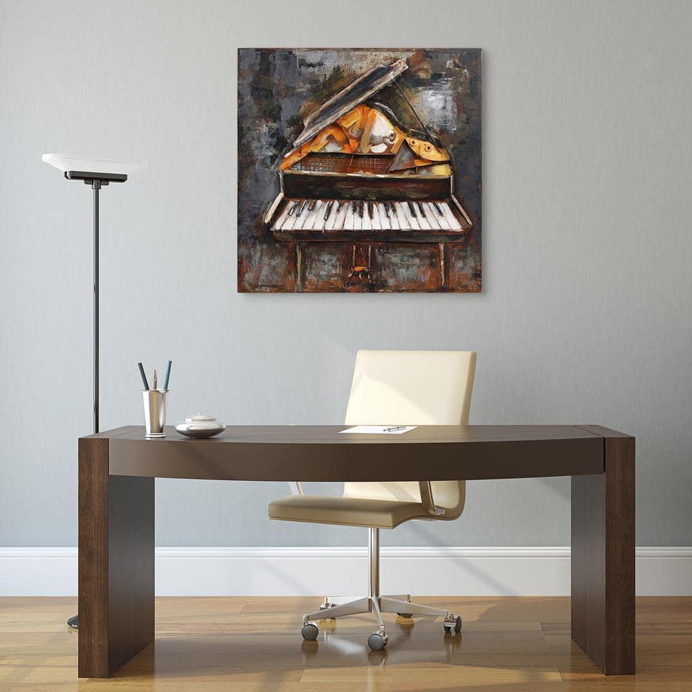 Empire Art Direct Magic Keys Hand Painted 3D Metal Wall Art, 32" x 32" x 3", Ready to Hang