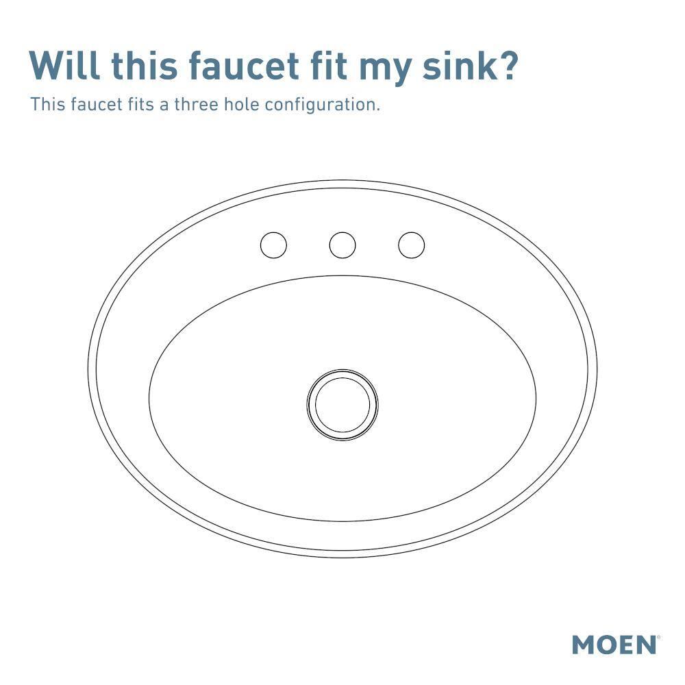 Moen Weymouth Two-Handle Widespread Bathroom Faucet Trim Kit, Valve Required