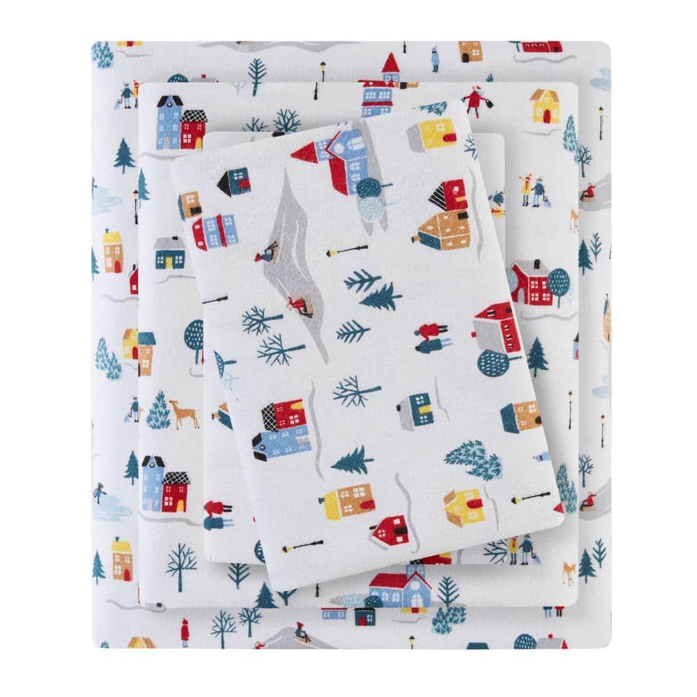 Madison Park Cozy Flannel 100% Cotton Sheet Set
