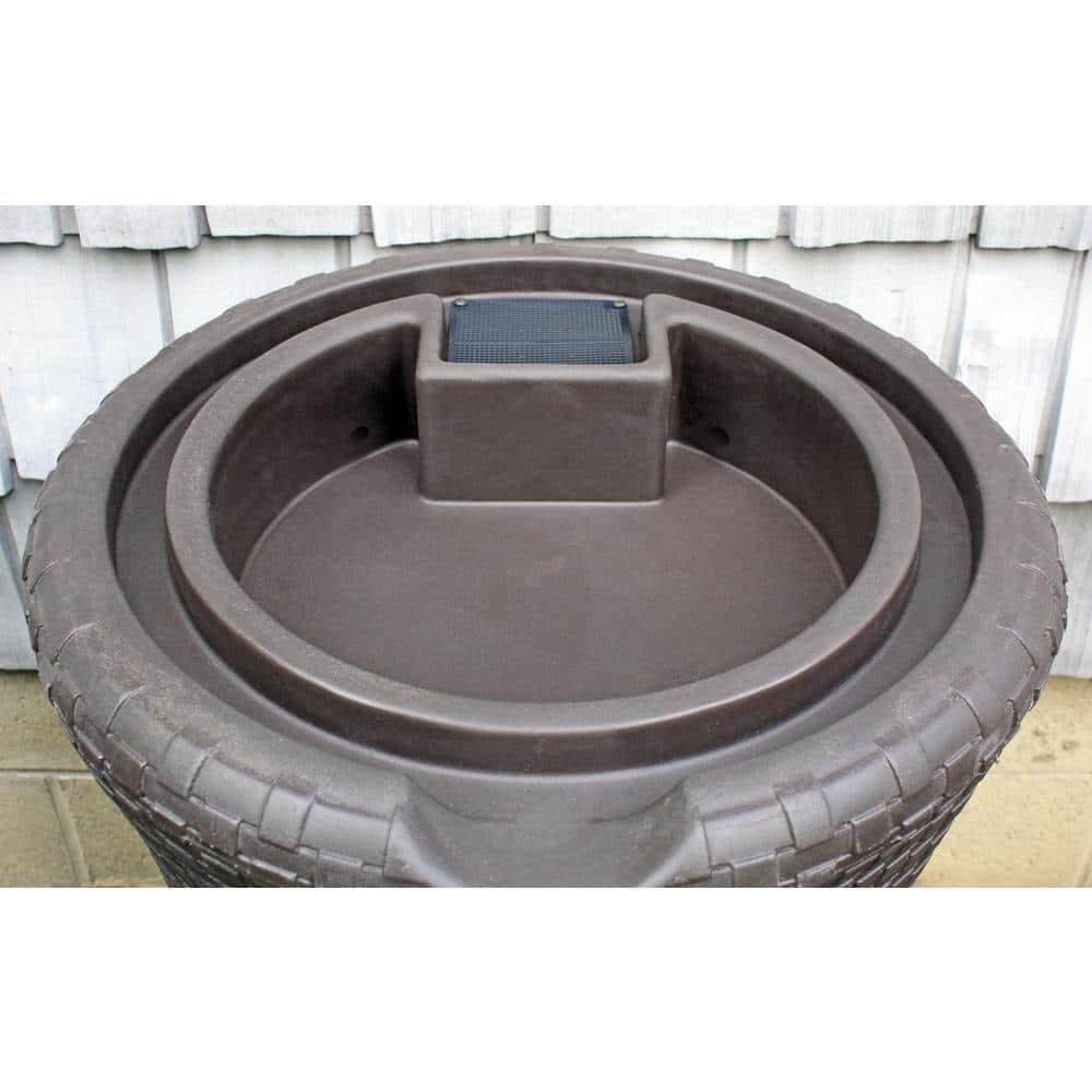 Good Ideas Good Ideas 50 Gallons Plastic Drainable Dual Overflow Planter Rain Barrel