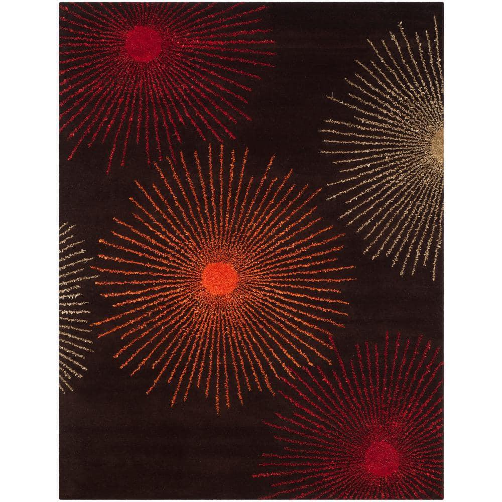 Soho SOH712 Hand Tufted Area Rug - Brown/Multi - 8'9"x11'9" - Safavieh.