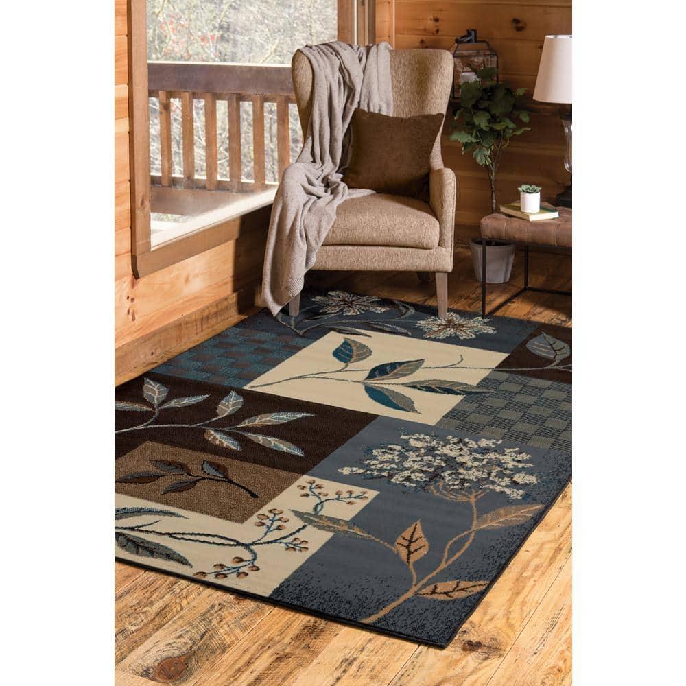 United Weavers Brunswick Tamara Contemporary Nature Area Rug, Light Blue, 5'3" x 7'6"