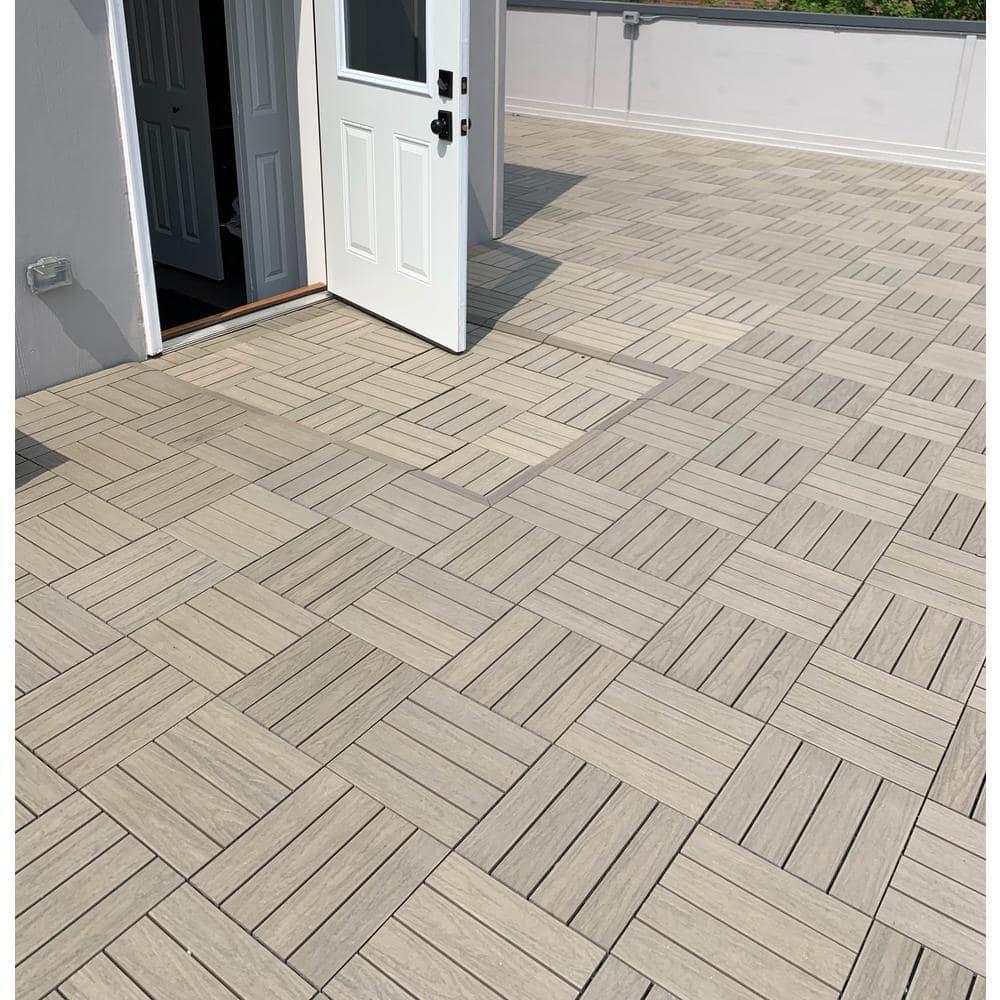 UltraShield Naturale Composite 12" x 12" Interlocking Deck Tile