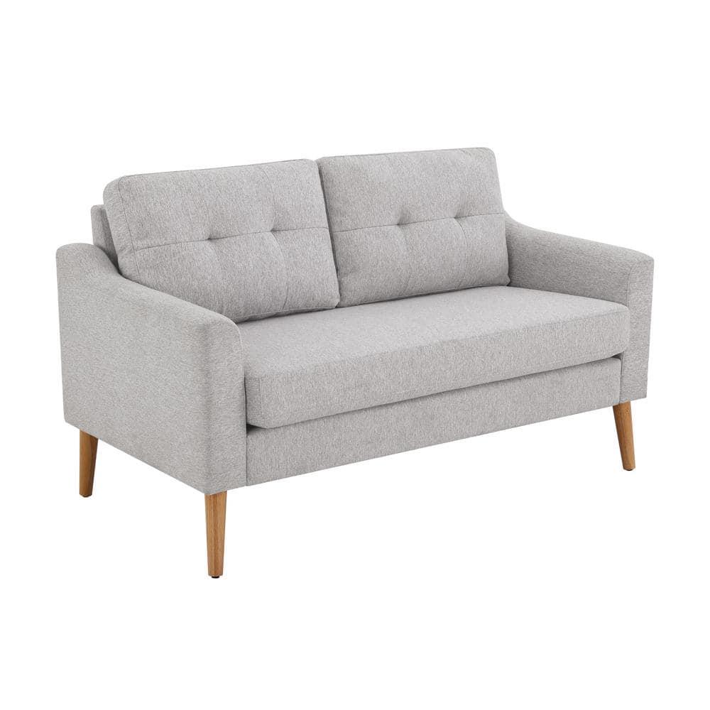 Serta Bellamy 2 in 1 Convertible Loveseat Chaise and Ottoman