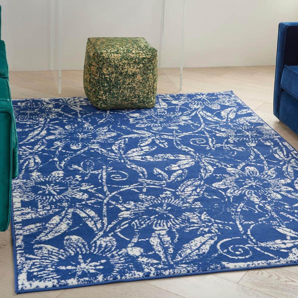 Nourison Whimsicle WHS05 Indoor only Area Rug - Navy 5' x 7'