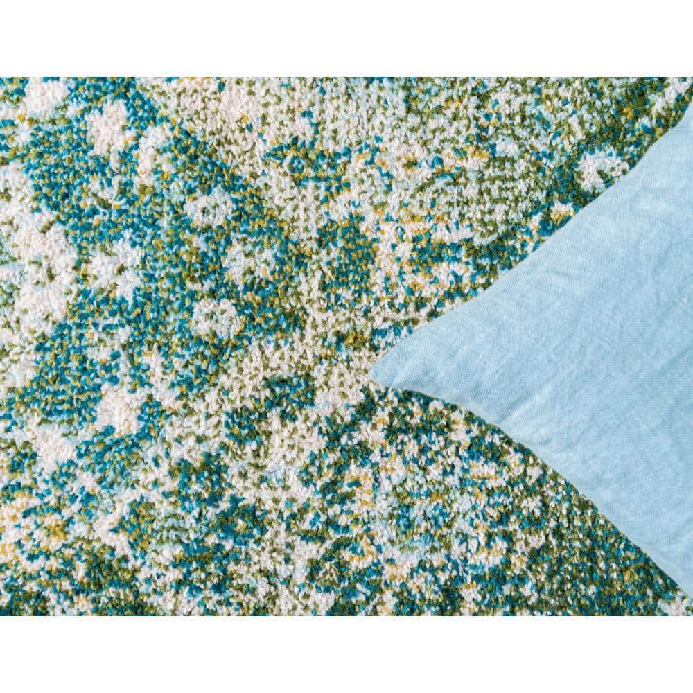 Unique Loom Penrose Collection Area Rug - Blake (2'  x 6' 1" Runner Green/Beige)