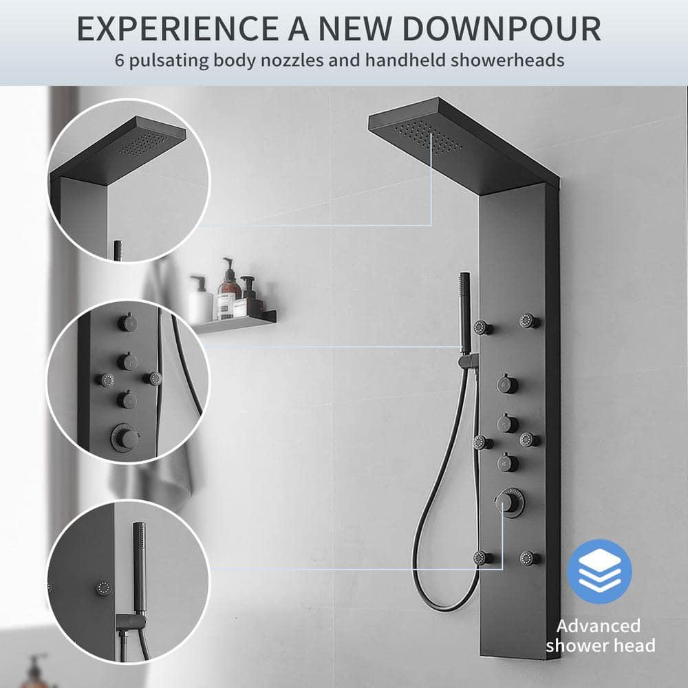 52'' Shower Panel with Fixed Shower Head