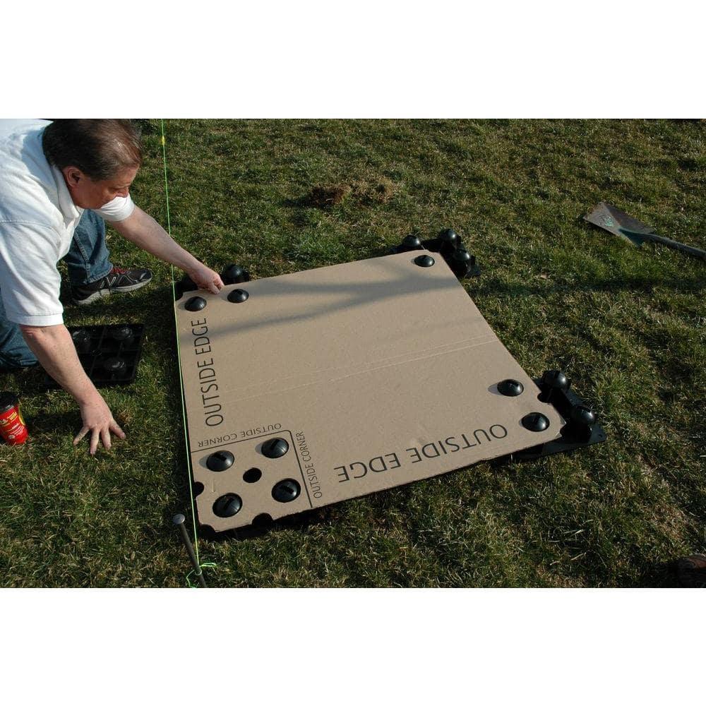 120'' x 120'' Composite Patio Deck Tile Starter Kit
