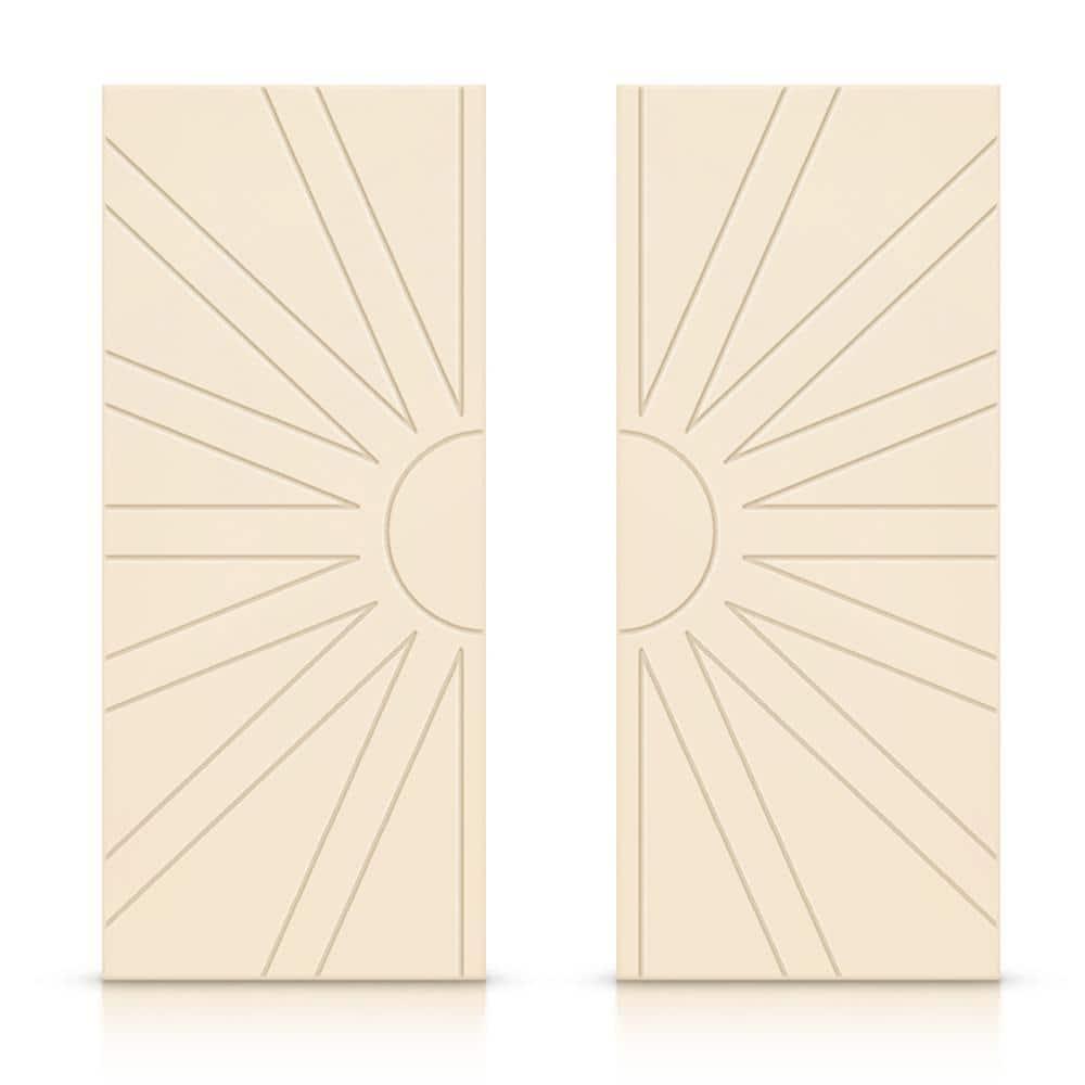 Calhome Hollow Paneled Painted Sliding Closet Doors