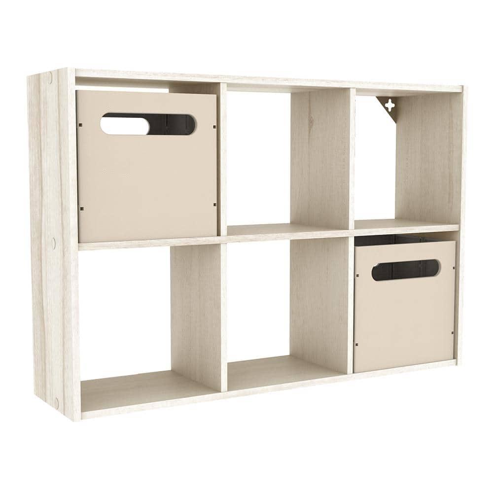 Mini 6-Cube Desktop or Wall Mount Organizer