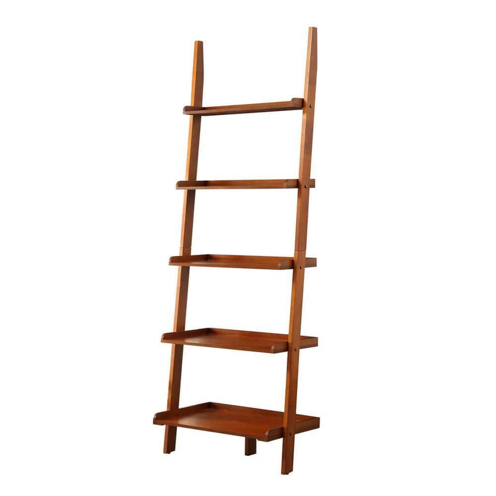 Convenience Concepts American Heritage Bookshelf Ladder, Cherry