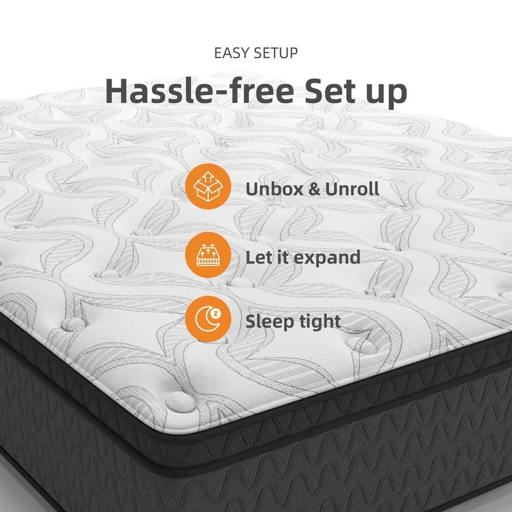 Signature Design by Ashley Serena 12'' Plush Hybrid Mattress