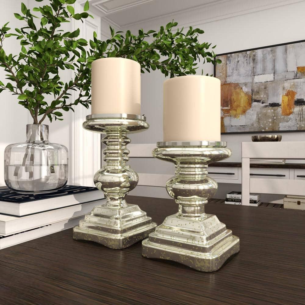 Traditional Candle Holder Set 2ct - Olivia & May